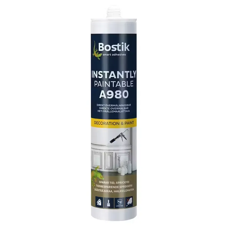 Fogmassa BostikAcryl Deco Express Vit A980 Instantly Paintable 300 ml - Favorit